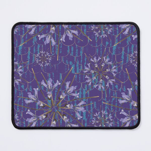 Item preview, First Spring Flower Radials on Purple & Blue Barn Tin Fish Scales designed and sold by Digitalmyth's Designs.