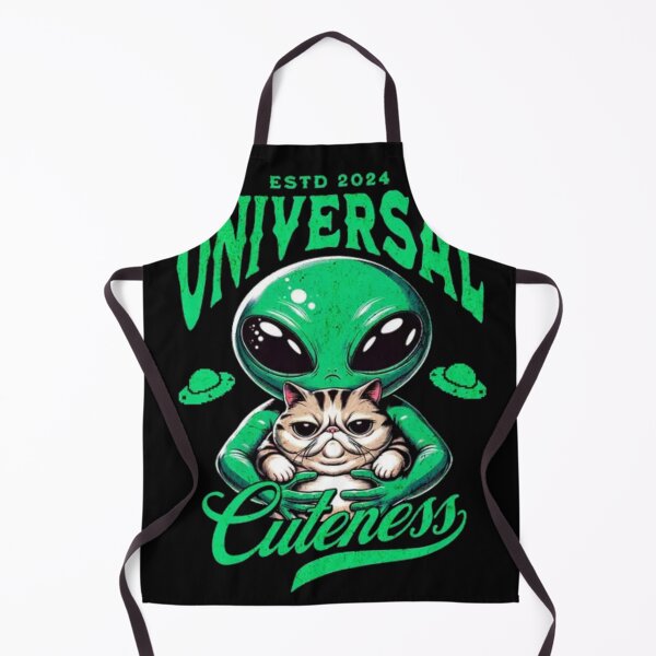 Item preview, Universal Cuteness - Funny Alien Holding Grumpy Cat designed and sold by GenZFashion000.