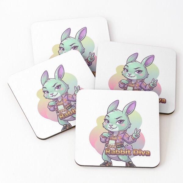 Item preview, Rabbit Chinese Zodiac Art-1999 Birth Year Diva designed and sold by UNFILTERED MOODS.