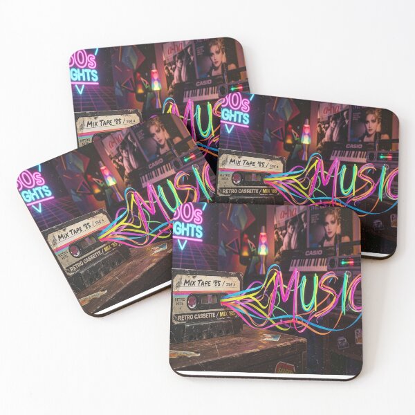 Item preview, Retro 80s Mix Tape Music Cassette Neon Aesthetic designed and sold by Krfto.