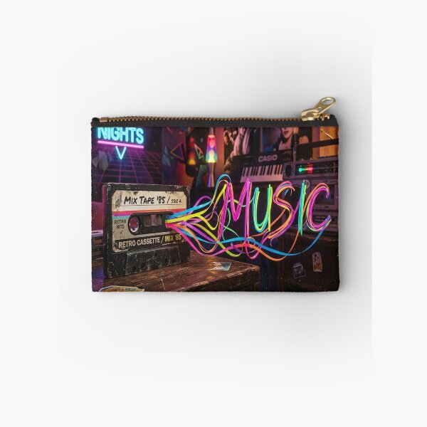 Item preview, Retro 80s Mix Tape Music Cassette Neon Aesthetic designed and sold by Krfto.