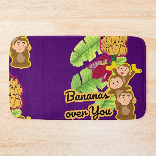 Item preview, Bananas Over You Cute Monkey Banana Bunch Art designed and sold by The-Melon-Cart.