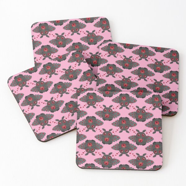 Item preview, Caffeinated Mothman Pink Repeating designed and sold by TSPWVDesigns.