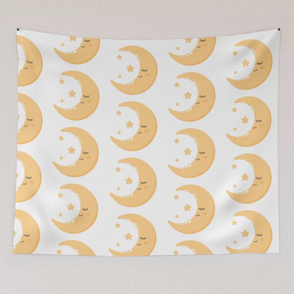 Item preview, Cute moon with face designed and sold by Karisdesignss.