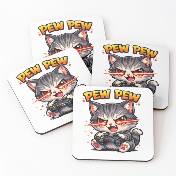 Item preview, Pew Pew Cat designed and sold by Rymo Designs .