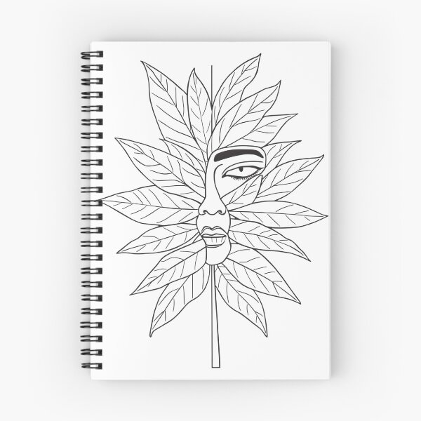 Item preview, Botanical Face Line Art T-Shirt designed and sold by SurajDesigns.