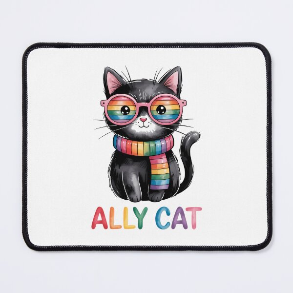 Item preview, Rainbow Ally Cat LGBTQ Pride, Cat Lover designed and sold by PunkNation-Arts.