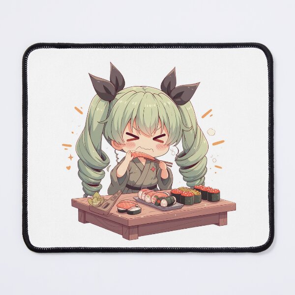 Item preview, Anchovy Girls Und Panzer Chibi Kawaii Sushi Bite Mode designed and sold by Spraykart.