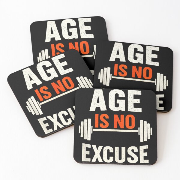 Item preview, Age Is No Excuse Weightlifting Motivation  designed and sold by eliramaison.