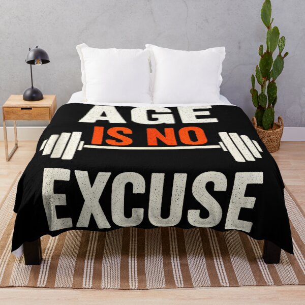 Item preview, Age Is No Excuse Weightlifting Motivation  designed and sold by eliramaison.