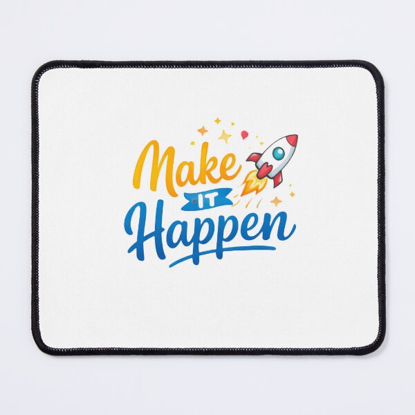 Item preview, Make It Happen Rocket Motivational Sticker | Action Inspiration Design designed and sold by Lovestickerco.