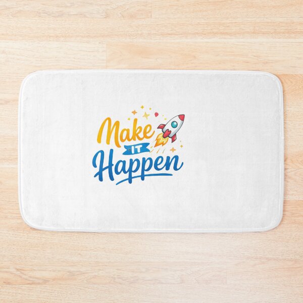 Item preview, Make It Happen Rocket Motivational Sticker | Action Inspiration Design designed and sold by Lovestickerco.