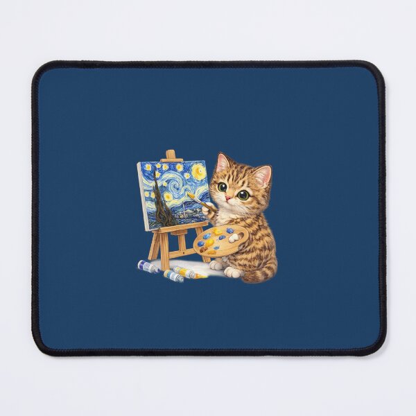 Item preview, cat painting a picture designed and sold by PasoaPaso2025.