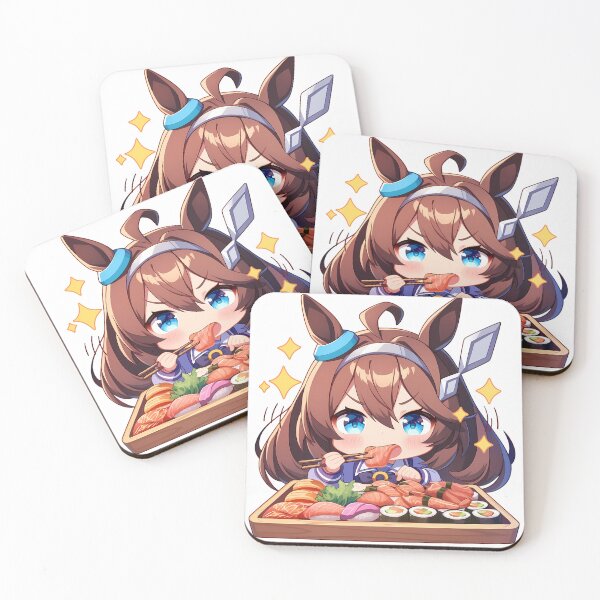 Item preview, Mihono Bourbon Uma Musume Pretty Derby Chibi Sushi Snack Time designed and sold by Spraykart.