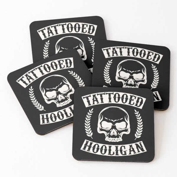 Item preview, Tattooed Hooligan Skull Tattoo Style Distressed  designed and sold by Modaozushi216.