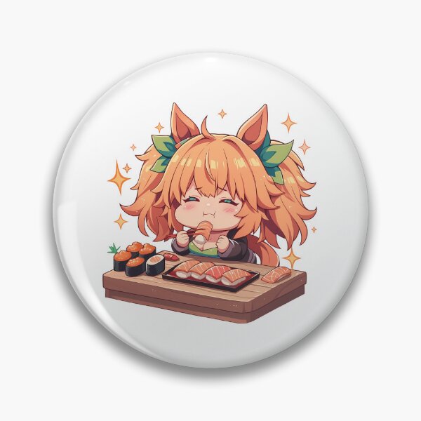 Item preview, Taiki Shuttle Uma Musume Pretty Derby Chibi Sushi Bite designed and sold by Spraykart.