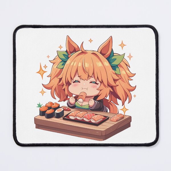 Item preview, Taiki Shuttle Uma Musume Pretty Derby Chibi Sushi Bite designed and sold by Spraykart.