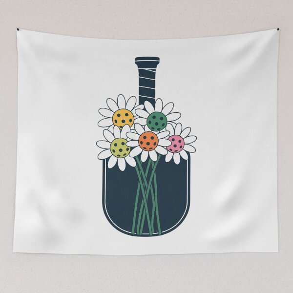 Item preview, Pretty Pickleball Flowers in Paddle Vase - Pickleball designed and sold by PunkNation-Arts.