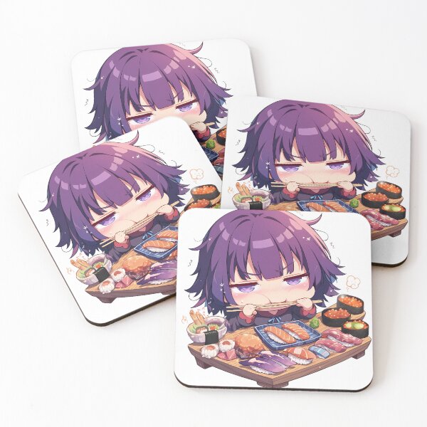 Item preview, Hitagi Senjougahara Bakemonogatari Sushi Grumpy Chibi designed and sold by Spraykart.