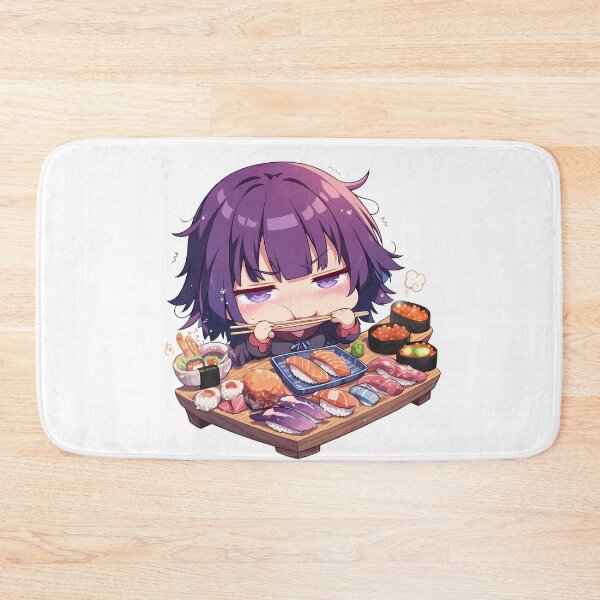 Item preview, Hitagi Senjougahara Bakemonogatari Sushi Grumpy Chibi designed and sold by Spraykart.