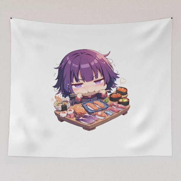 Item preview, Hitagi Senjougahara Bakemonogatari Sushi Grumpy Chibi designed and sold by Spraykart.