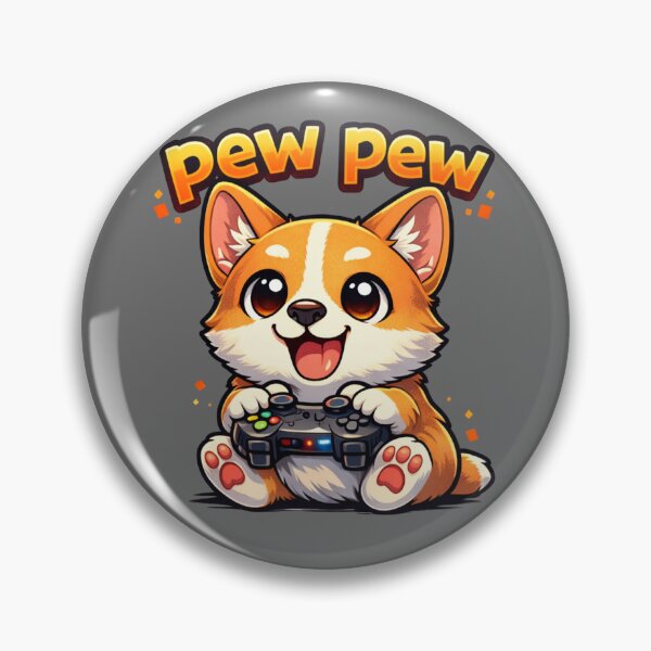 Item preview, PEW PEW CORGI designed and sold by Rymo Designs .