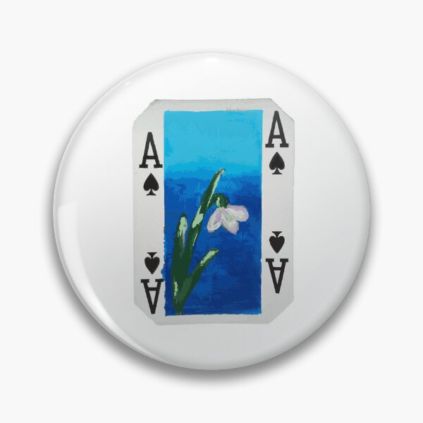 Item preview, Ace of Spades Playing Card (January Birth Flower) designed and sold by meera-r.