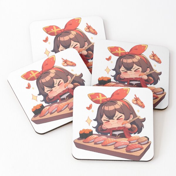 Item preview, Amber Genshin Impact Chibi Sushi Sparkles designed and sold by Spraykart.