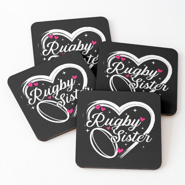 Item preview, Rugby Sister Heart Design Cute Sports Family Pride designed and sold by GabrieSketcham.