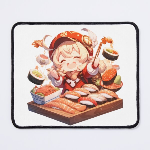 Item preview, Klee Genshin Impact Chibi Sushi Happy Feast designed and sold by Spraykart.