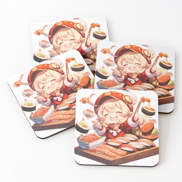 Item preview, Klee Genshin Impact Chibi Sushi Happy Feast designed and sold by Spraykart.