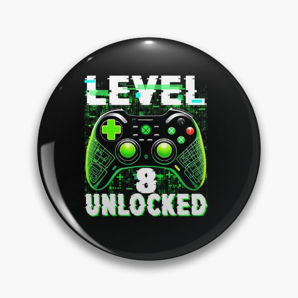 Item preview, Level 8 Unlocked Gamer Birthday Funny Gaming designed and sold by FGTV2021.