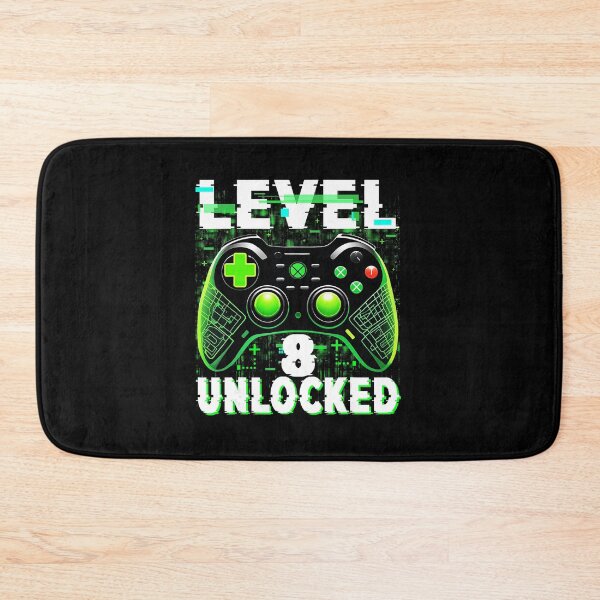Item preview, Level 8 Unlocked Gamer Birthday Funny Gaming designed and sold by FGTV2021.