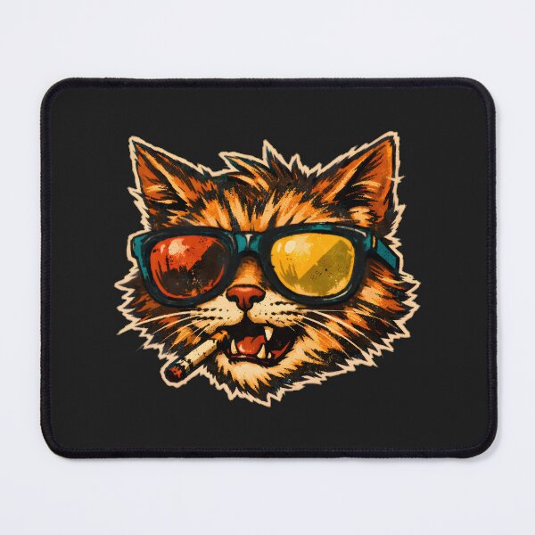 Item preview, Badass Sunglasses Smoking Cat designed and sold by The boys.