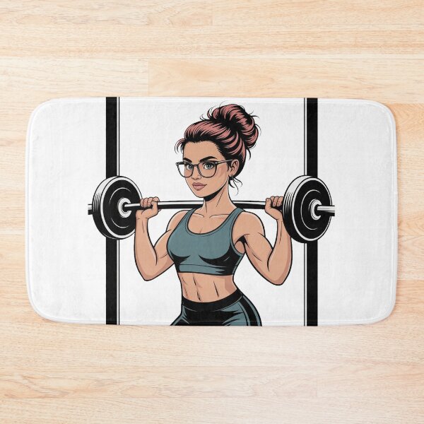 Item preview, Strong Female Gym Graphic designed and sold by QuiteOrbit.