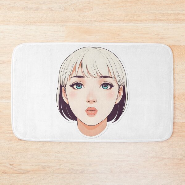 Item preview, Minimal Anime Face cute girl– Expressive Minimalist Character Design designed and sold by RELAX STATION.