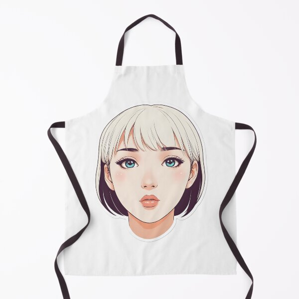 Item preview, Minimal Anime Face cute girl– Expressive Minimalist Character Design designed and sold by RELAX STATION.
