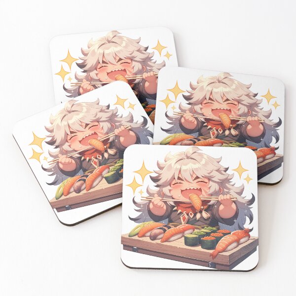 Item preview, Razor Genshin Impact Chibi Sushi Wolf Boy Feast designed and sold by Spraykart.