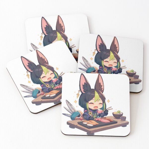 Item preview, Tighnari Genshin Impact Chibi Sushi Happy Feast designed and sold by Spraykart.