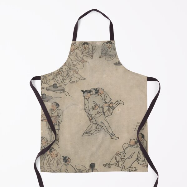 Item preview, Kim Hong-do Ssireum Korean Wrestling Joseon Folk Art designed and sold by MinhwaModern.