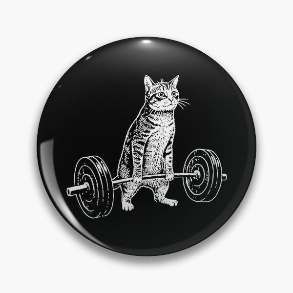 Item preview, Cat Lifting Barbell Funny Workout  designed and sold by eliramaison.