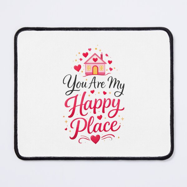 Item preview, You Are My Happy Place Romantic Sticker | Cute Couple Love Quote designed and sold by Lovestickerco.