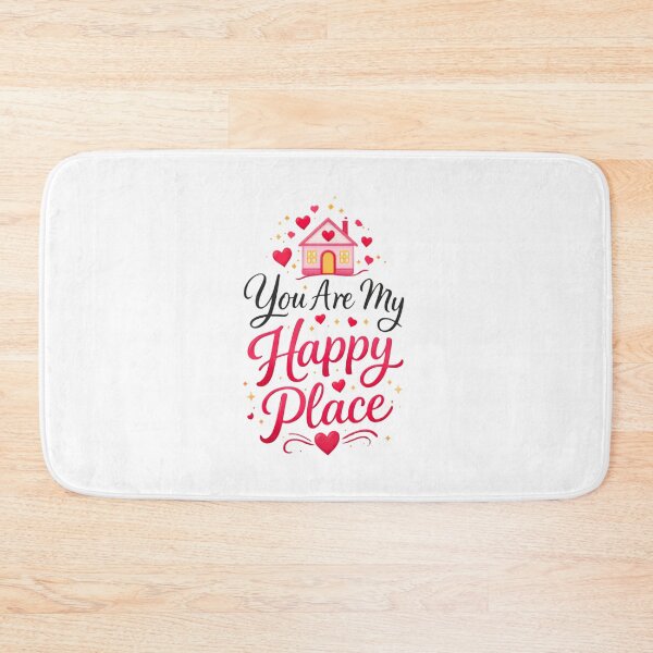 Item preview, You Are My Happy Place Romantic Sticker | Cute Couple Love Quote designed and sold by Lovestickerco.