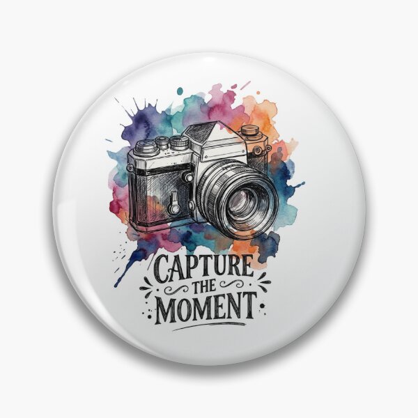 Item preview, Vintage Watercolor Camera - Capture the Moment Art designed and sold by Krfto.