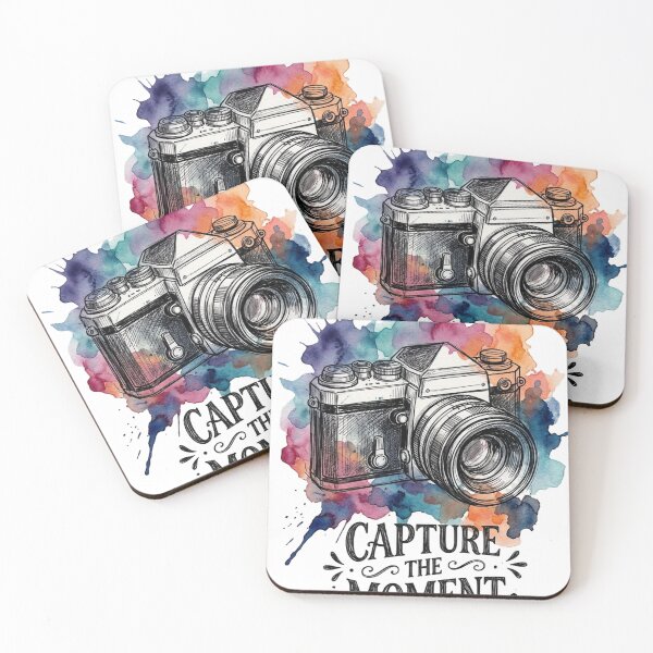 Item preview, Vintage Watercolor Camera - Capture the Moment Art designed and sold by Krfto.