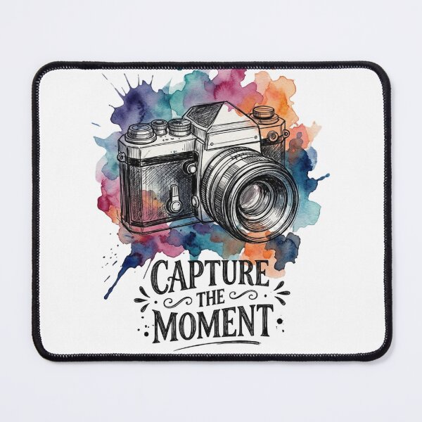Item preview, Vintage Watercolor Camera - Capture the Moment Art designed and sold by Krfto.