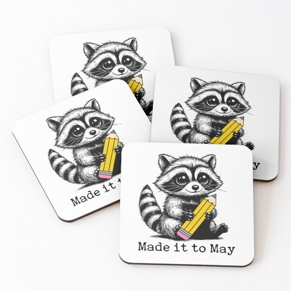 Item preview, Made it to May Teacher Funny Raccoon Last Day of School designed and sold by AnitaBice.
