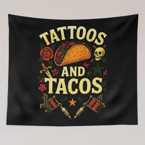 Item preview, Tattoos and Tacos Funny Tattoo Lover designed and sold by Modaozushi216.