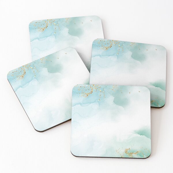 Item preview, Gold and Teal Abstract pattern designed and sold by Desikhanna123.