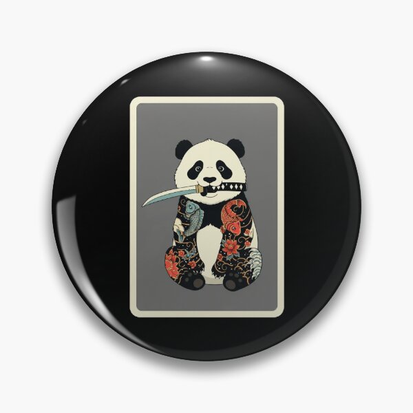 Item preview, Tattoo Panda with Sword Cute Samurai Style designed and sold by JordynLadukeg65.